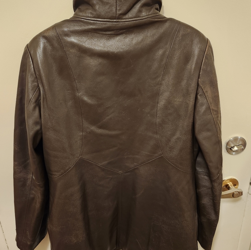 DANIER 100% Leather Jacket, Brown, Gently Preloved, Size M - Picture 5 of 5